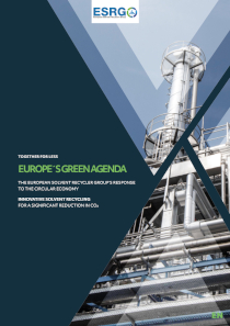 ESRG Brochure - EUROPE'S GREEN AGENDA